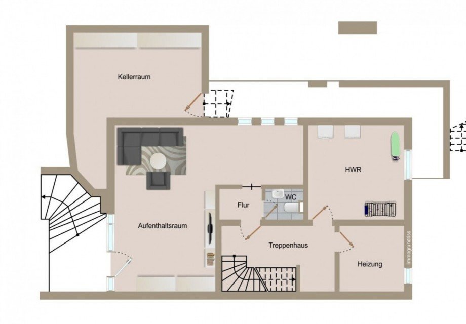 Untergeschoss Einfamilienhaus Asbach