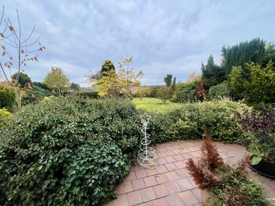 Blick Terrasse Bungalow D�ttesfeld